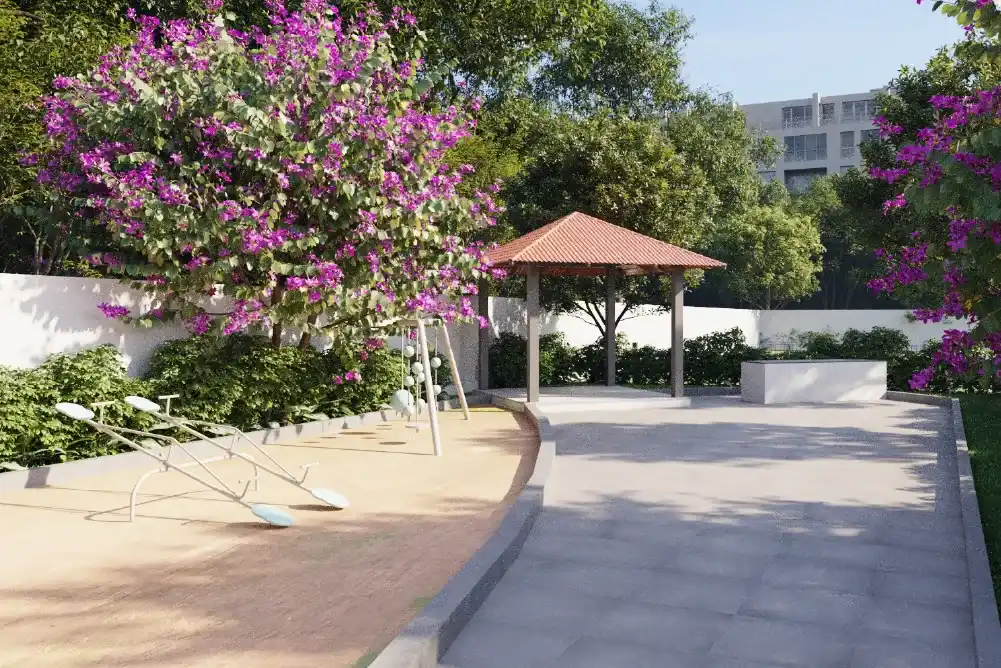 Relaxing gazebo in gated community plots, Tondiarpet